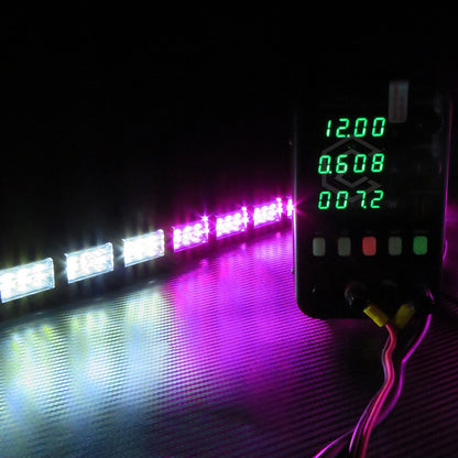 Barra 324 Led 19 Funciones 18 Módulos Bicolor Estrobo 12-24v