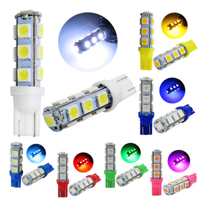 Kit 10 Focos Pellizco 13 Leds 5050 T10-158 Cuartos Stop 12v
