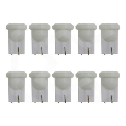 Kit De 10 Focos De Pellizco T10 1  Led Cob Alta Potencia 12v