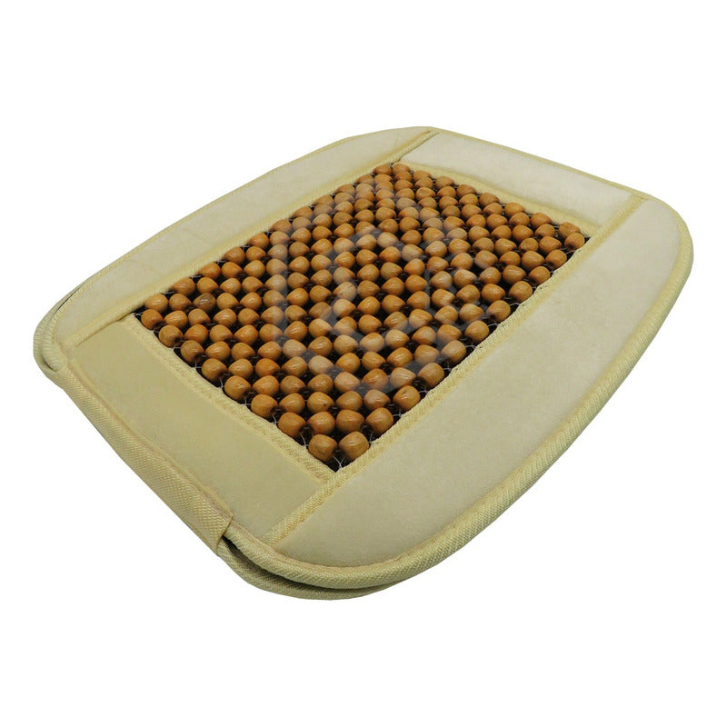 Respaldo Universal Asiento Bolitas De Madera Color A Elegir