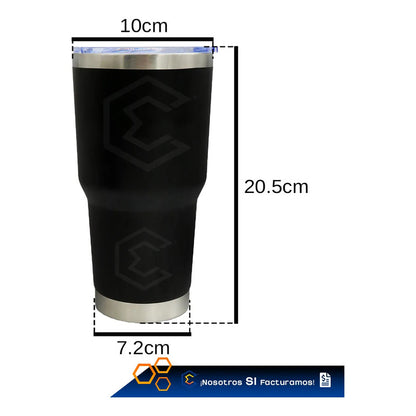 Vaso Termo Real Madrid Champions Láser Acero Inoxidable 30oz Negro Vaso Termo Real Madrid Champions Láser Acero Inoxidable 30oz