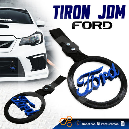 Tiron Ford Jdm Tsurikawa Strap Remolque Gancho Decorativo