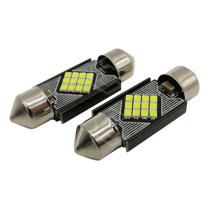 2 Focos 12 Led Canbus C10w Festoon Fusible Interior 12/24v