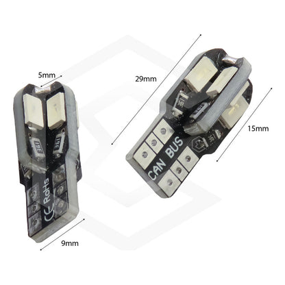 Kit 5 Par Focos De Pellizco 8 Led Canbus Alta Intensidad 12v