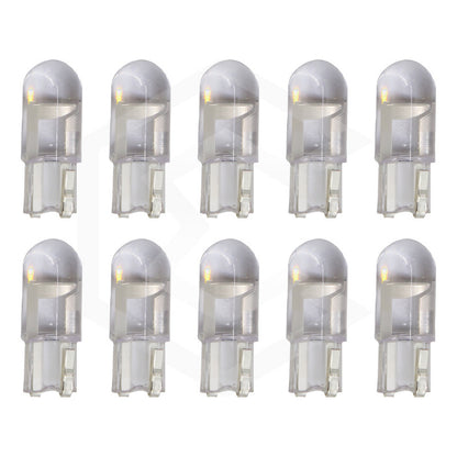 10 Focos Pellizco T10 1 Hiper Leds Cristal Alta Potencia 12v