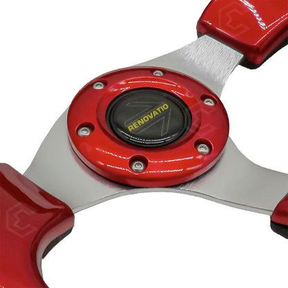 Volante Deportivo Universal De Metal Con 8 Pernos 320mm