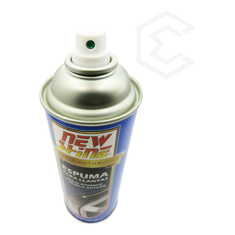 2 Espuma Para Llantas New Shine Renovador De Color Y Brillo Azul Claro