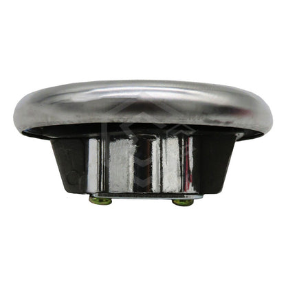 Tapón Tanque Gasolina Universal Con Llave Metal Cromado F3 Plateado