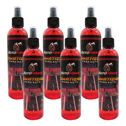 6 Aromatizante P Auto Desodorante Liquido Casa Oficina 270ml