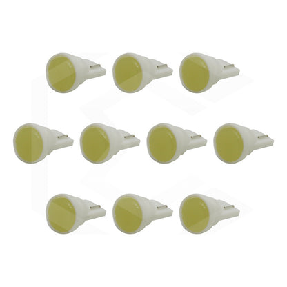 Kit De 10 Focos De Pellizco T10 1  Led Cob Alta Potencia 12v