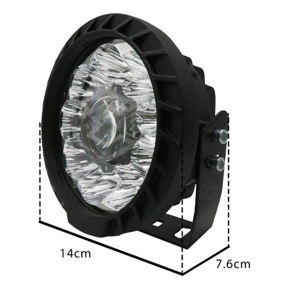 Par Faros Universales Redondo 5.5'' 10 Led Hiper Lupa 12-24v