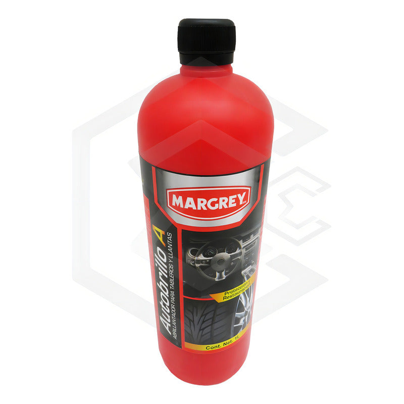 Autobrillo A 1l Abrillanta Protege Tablero Llanta Margrey Color Blanco