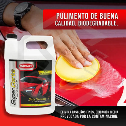 Pulimento Quita Rayones Super Corte Margrey 3.8lt Blanco