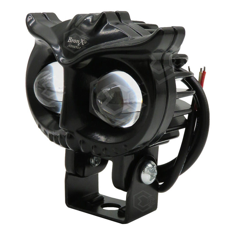 Faros Universal Búho 12 Hiperleds 3 Funciones 12-24v Bicolor