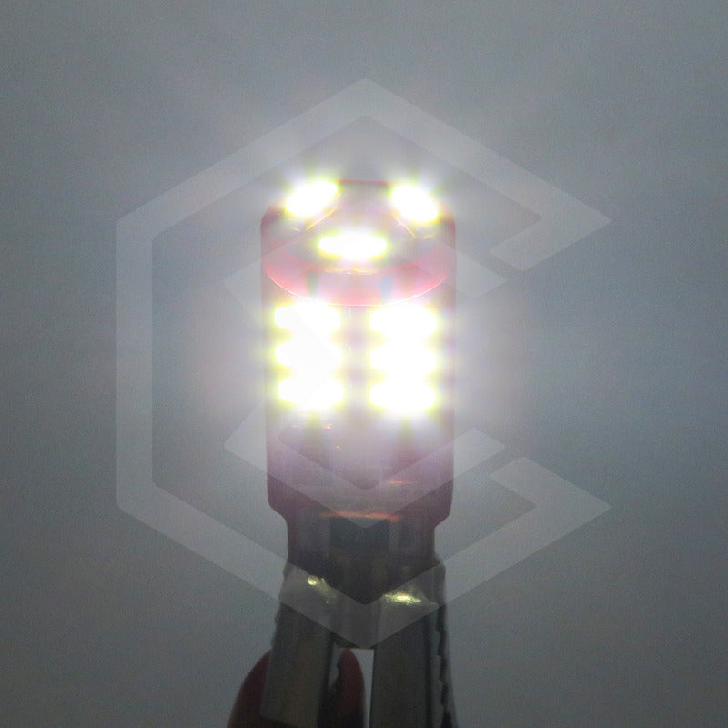 Par De Focos De Pellizco 15 Leds 4014 Canbus 12v T10 Blanco