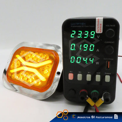 1 Plafon 24 Leds Rectangular Aro De Gel 4 Funciones 12-24v