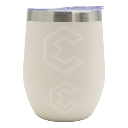Termo Vaso Whiskero Personalizado Nombre O Logo Láser 12oz Blanco