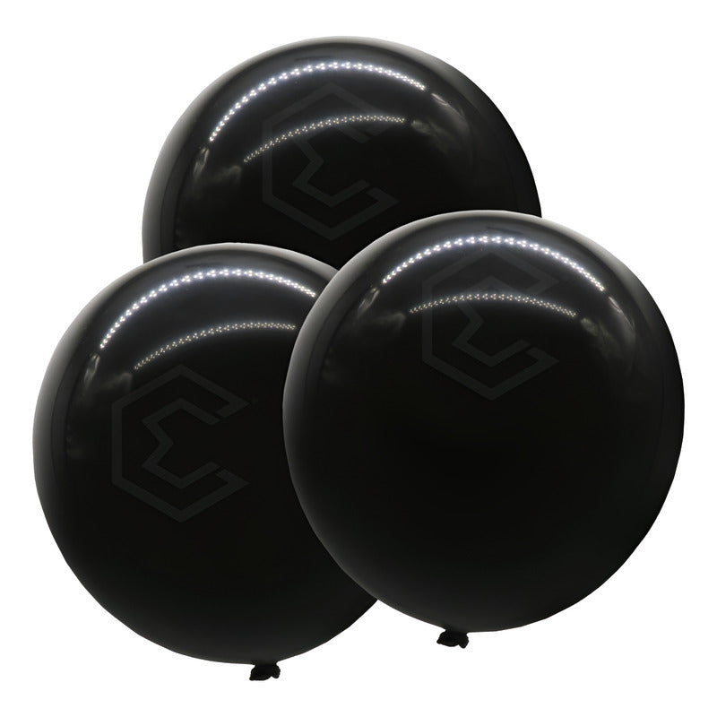 Bolsa 3 Globos Negro Brillosos #36 Fiestas Y Bodas Latex Negro Brilloso