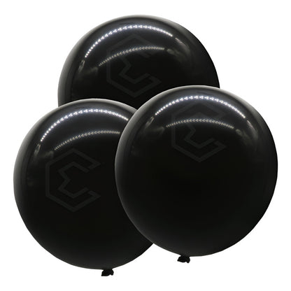 Bolsa 3 Globos Negro Brillosos #36 Fiestas Y Bodas Latex Negro Brilloso
