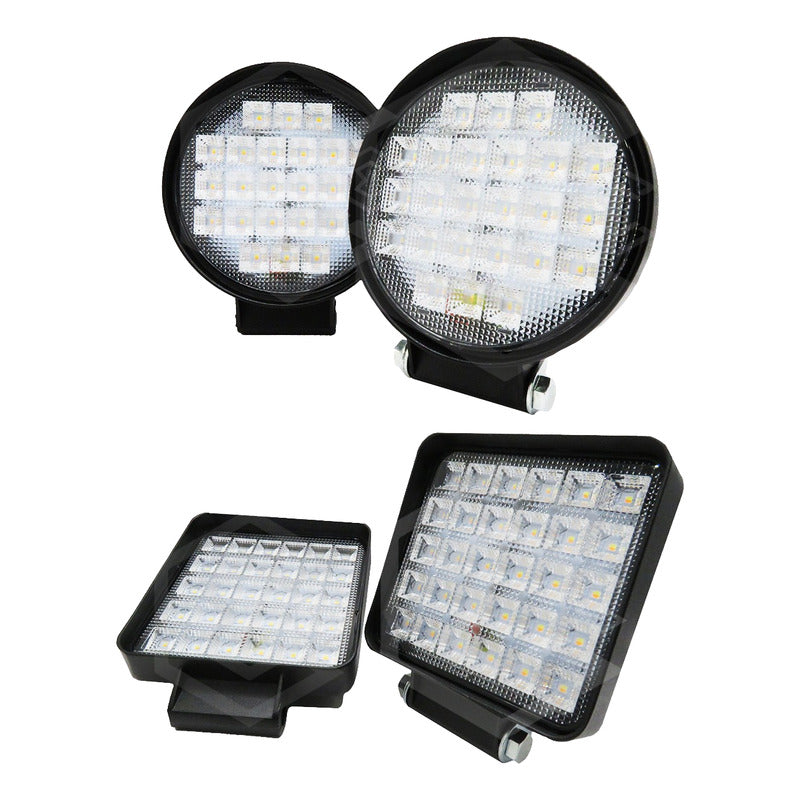 Par De Faros 24 Leds 9-30v 72w Blanco/ambar 5 Funciones T