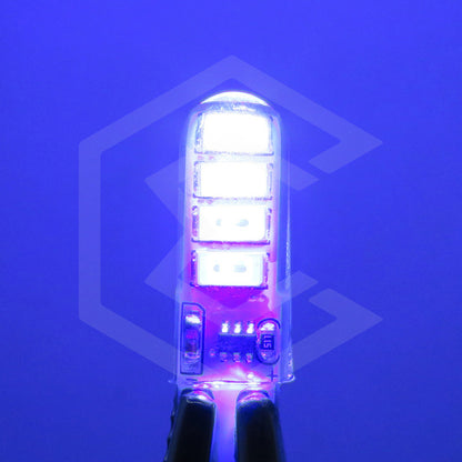 Kit 5 Pares Focos De Pellizco T10 8 Leds Estrobo En Codigo