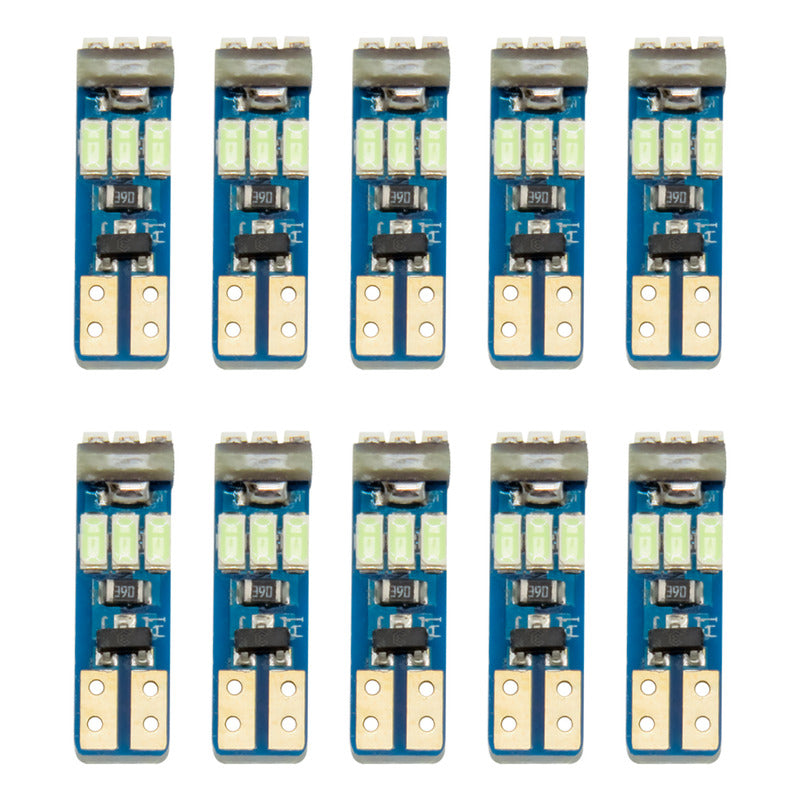Kit 10 Focos De Pellizco T5 9 Hiper Leds Cluster 2721 1w 12v