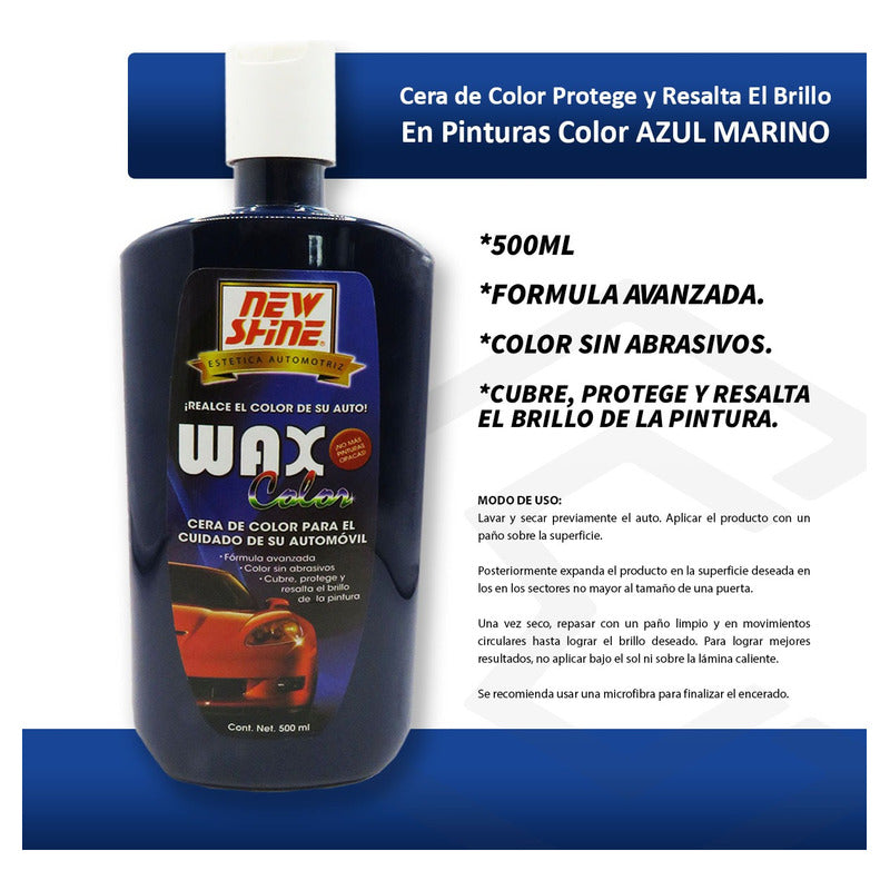2 Cera Wax De Color Proteje Y Resalta El Brillo En Pintura