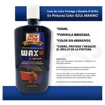 2 Cera Wax De Color Proteje Y Resalta El Brillo En Pintura