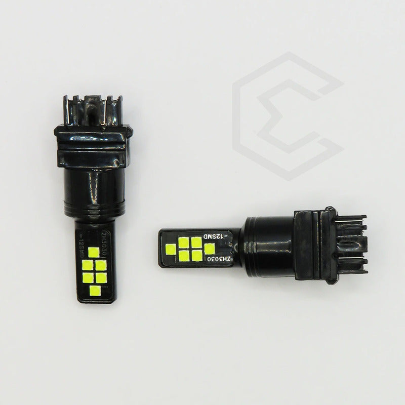 2 Focos 12 Led Canbus Cuarto Stop 12-24v 1156 57 3157  7507