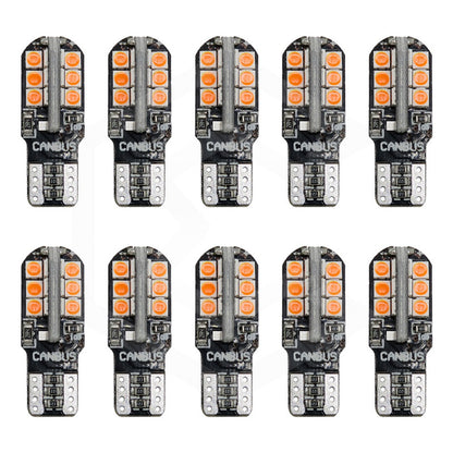Kit 10 Focos Pellizco T10 24 Leds Canbus 3030 Alta Potencia