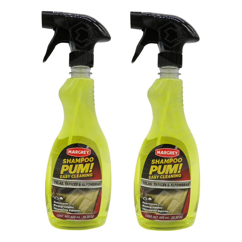 2 Limpiador Telas Y Tapicerias - Pum Shampoo 600 Ml Margrey