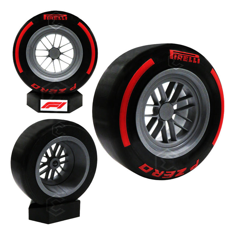Llanta Fórmula 1 Pirelli P Zero Decorativa 19cm Impresión 3d