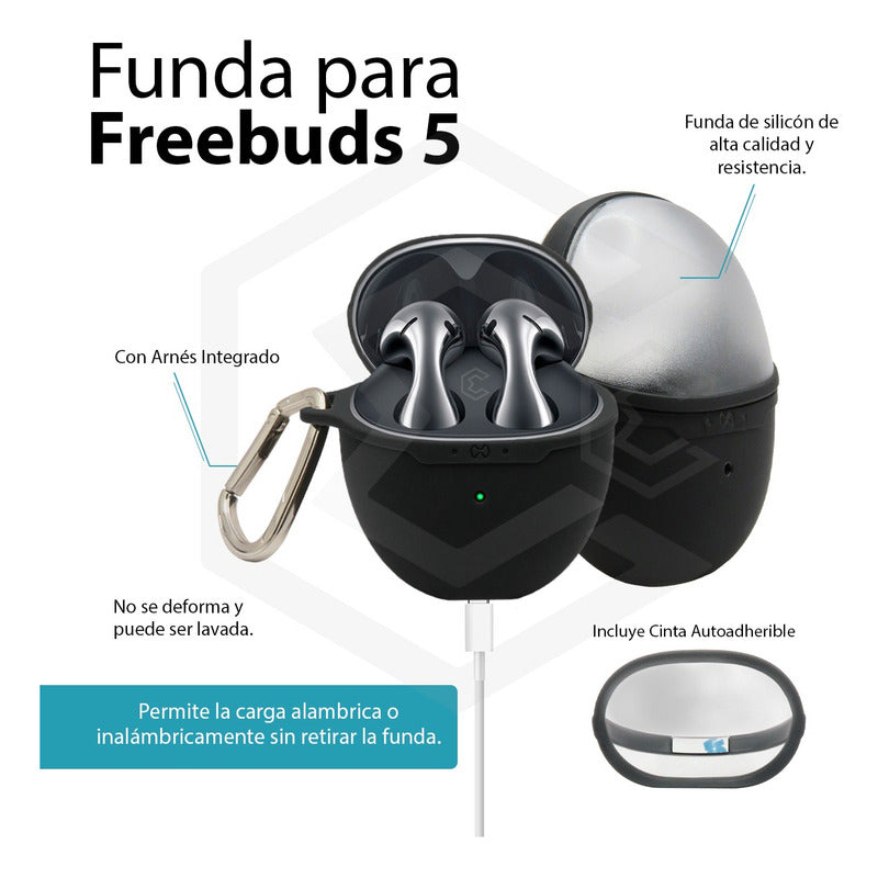 Cubierta Funda Para Audifonos Huawei Freebuds 5 Uso Rudo