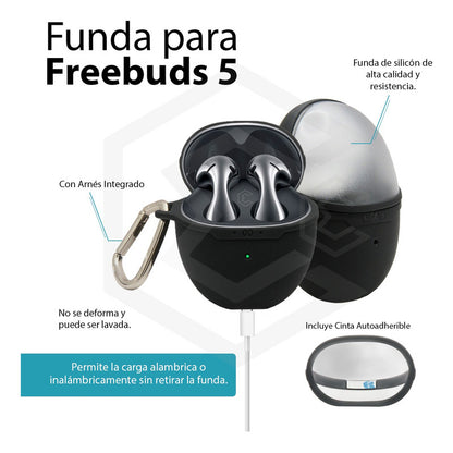 Cubierta Funda Para Audifonos Huawei Freebuds 5 Uso Rudo