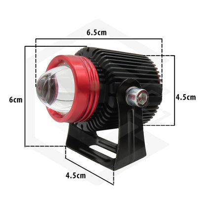 Faros De Lupa Bicolor  10-60v 20w Ventilador 5 Funciones Ambos Lados
