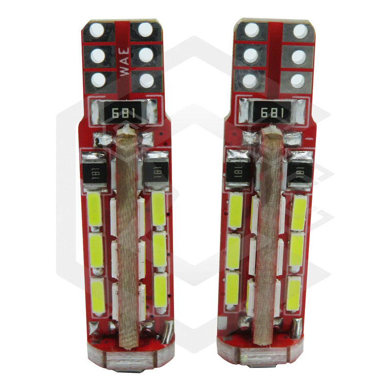 Kit 10 Focos De Pellizco T10 Canbus 27 Leds Super Potentes