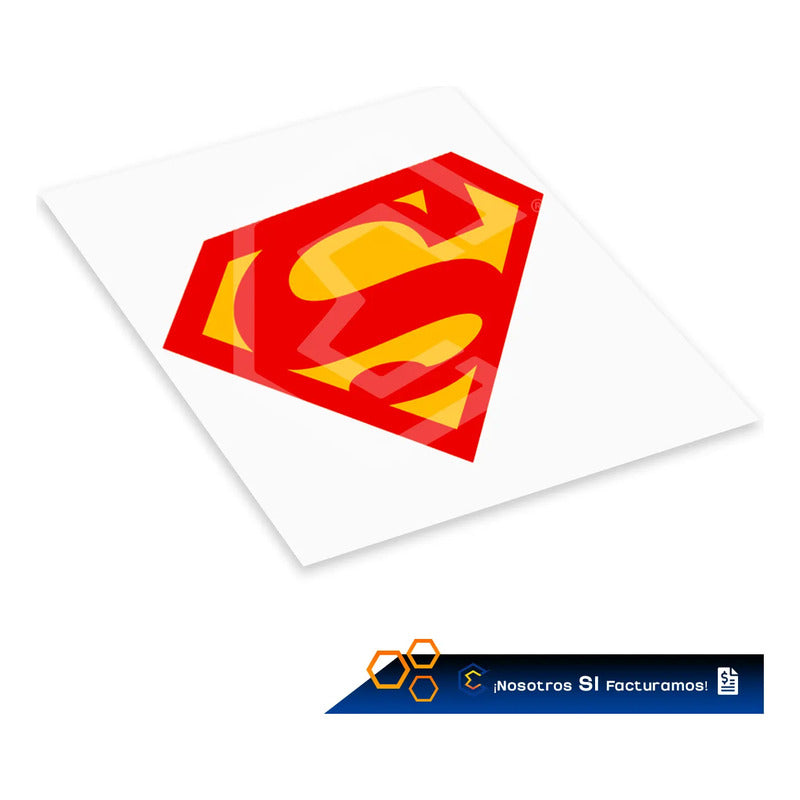 Calcomanía Superman Logo Sticker Vinil Auto Moto 11.5cmx9cm