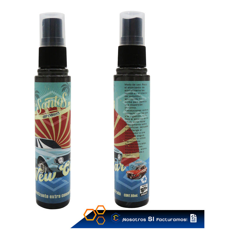 6 Aromatizante Botella Spray Liquido 60ml Auto Casa Ambiente