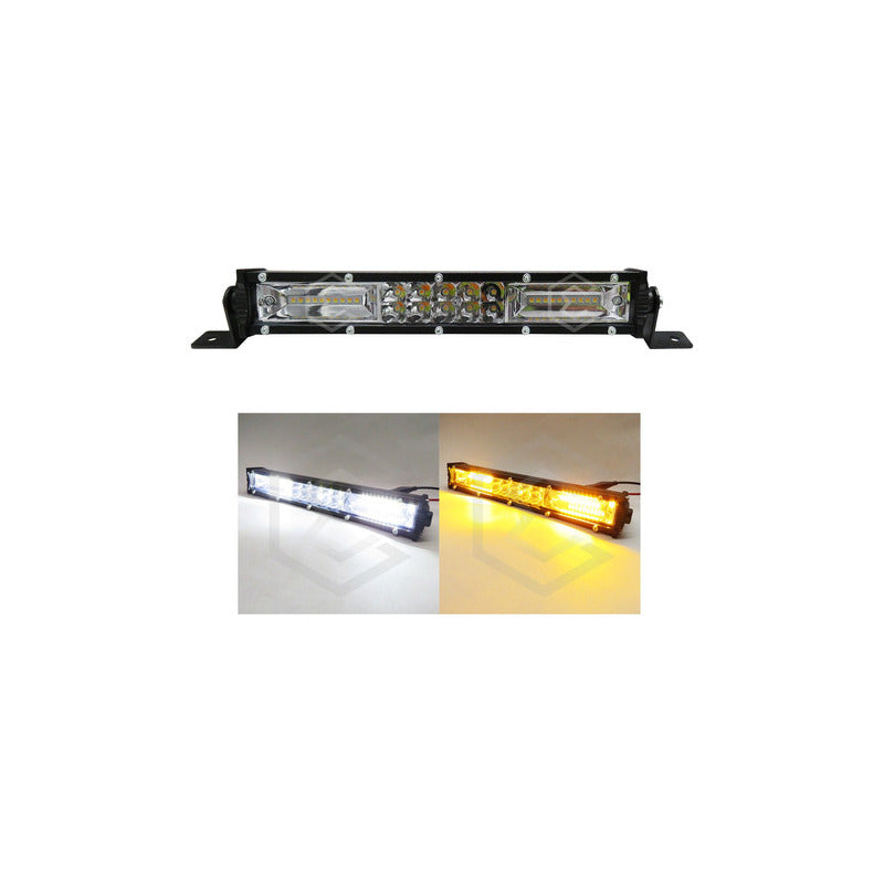 Barra Slim 60 Hiperled 10'' Blanco-ambar 5 Funciones 12-24v