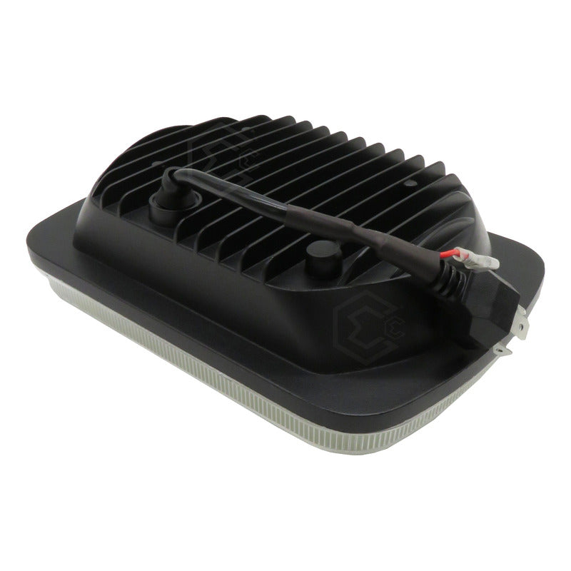 Par Unidad 5x7 108 Led Blanco Aro De Angel Alta/baja 12/24v