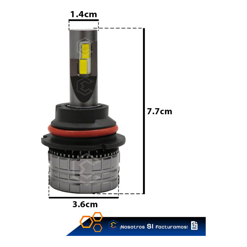 2 Focos 24led Csp Ambar 9007 M65s Ventilador Alta Y Baja 30w 9007 Ambar