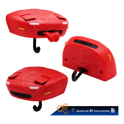 Porta Llaves Carro Interactivo Luz Led Organizador Soporte Rojo