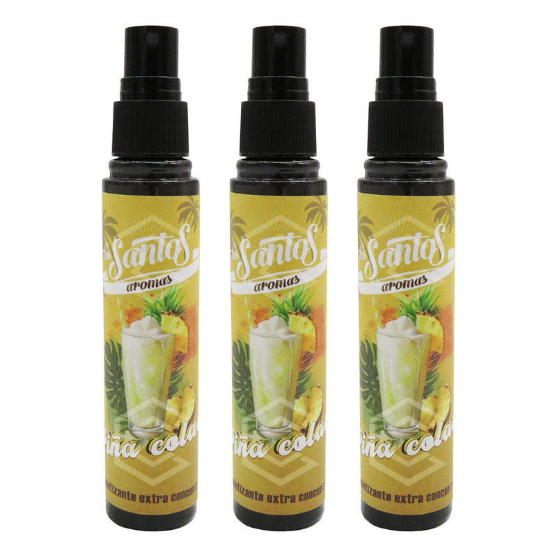 3 Aromatizante Botella Spray Liquido 60ml Auto Casa Ambiente