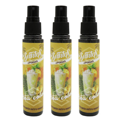 3 Aromatizante Botella Spray Liquido 60ml Auto Casa Ambiente
