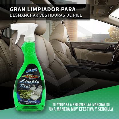 3 Detergente Automotriz Limpiador Vestiduras De Piel 600ml