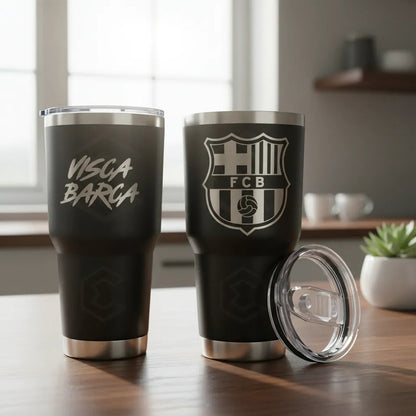 Vaso Termo Barcelona Fc Champion Láser Acero Inoxidable 30oz Negro Vaso Termo Barcelona Fc Champion Láser Acero Inoxidable 30oz