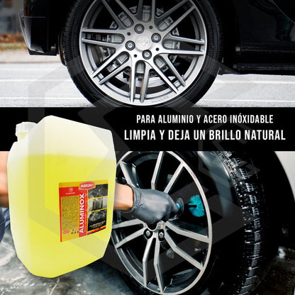 Abrillantador Para Aluminio Margrey Aluminox Porrón 20lt Amarillo