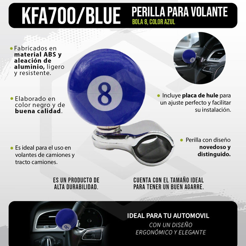 Perilla Manija Giratoria Volante Universal Bola De Billar