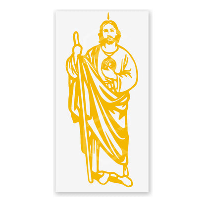 10 Calcomanía San Judas Tadeo Sticker Vinil Auto Moto 29x12c