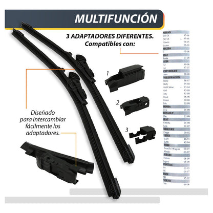 Pluma Limpiaparabrisa Tipo Banana Auto Camión Varias Medidas